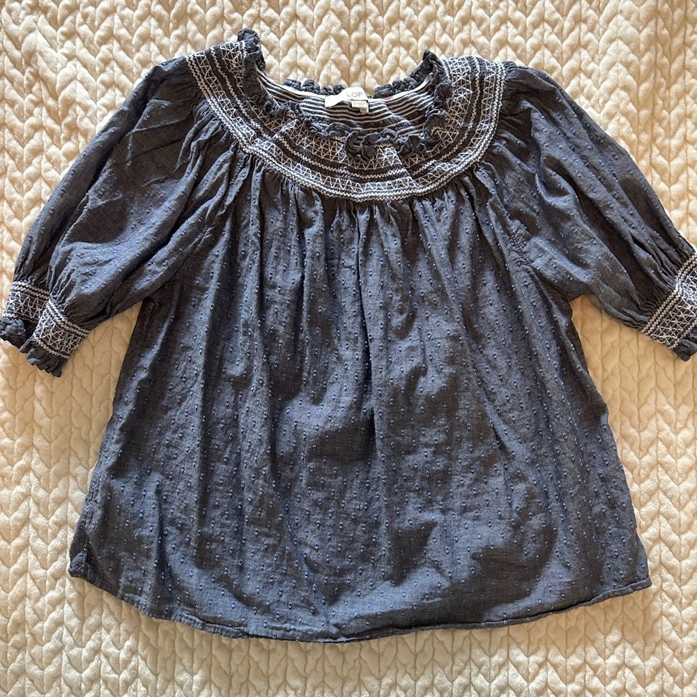 Loft Chambray Blouse